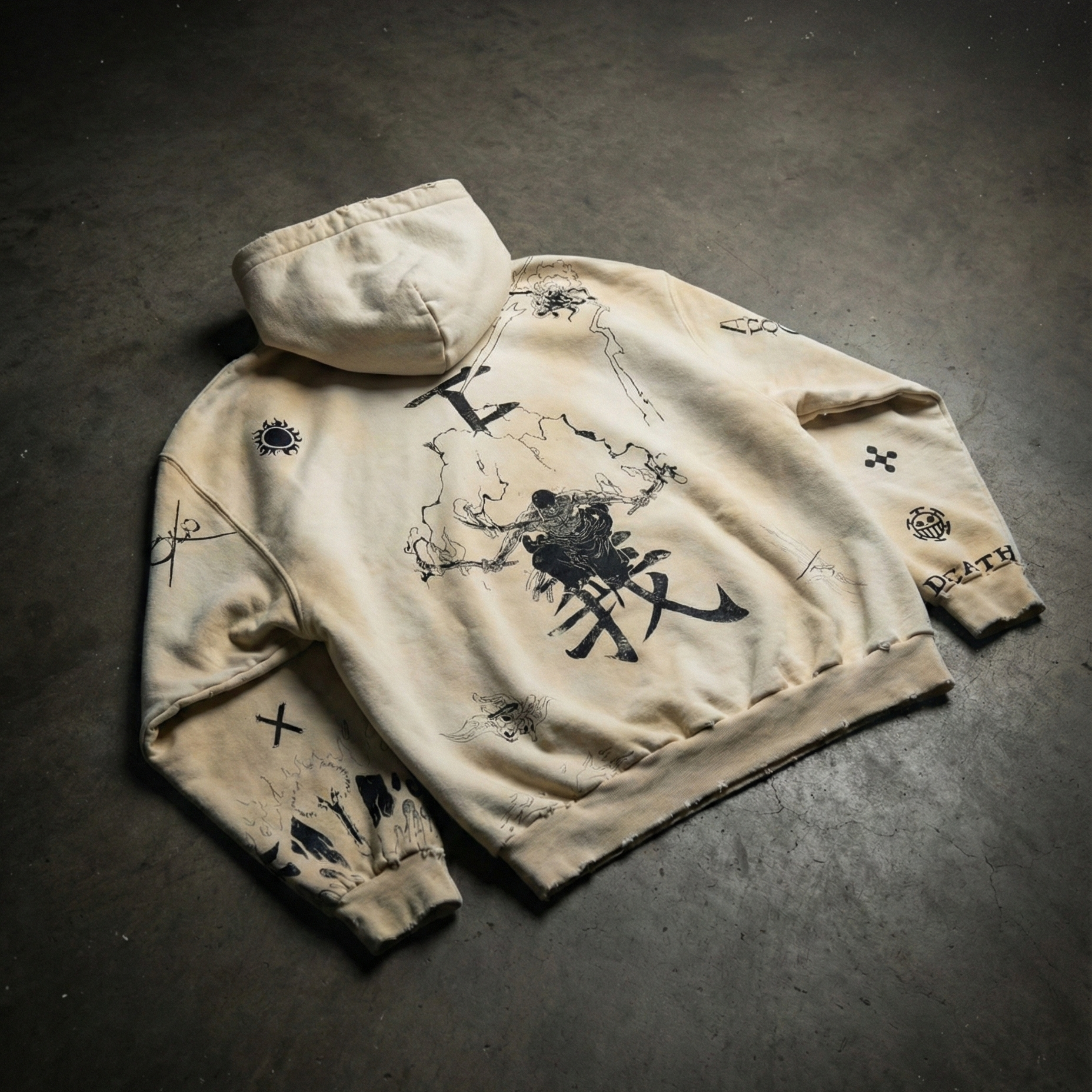 "SUN GOD" TATTOO HOODIE