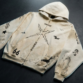 "SUN GOD" TATTOO HOODIE